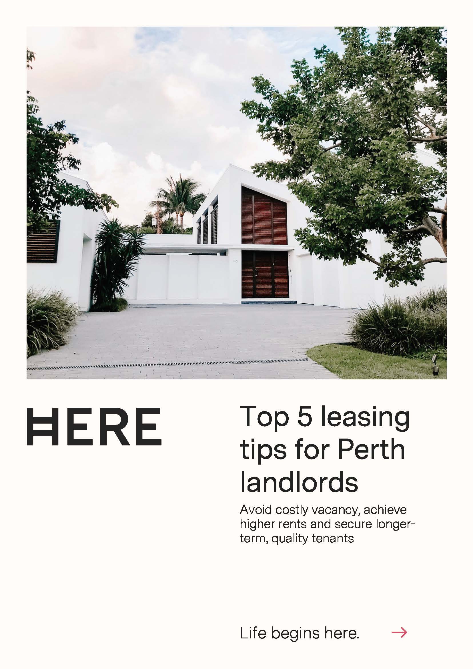 Top 5 Leasing Tips for Perth Landlords eBook cover